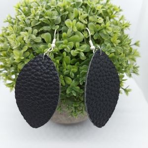 Vegan Leather Earrings